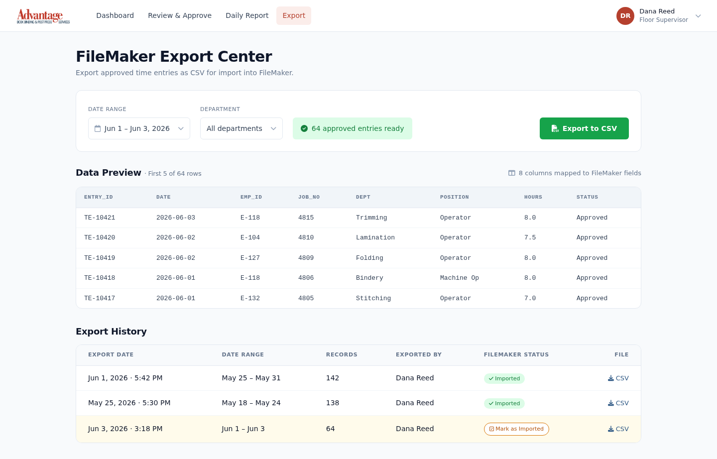Export Center