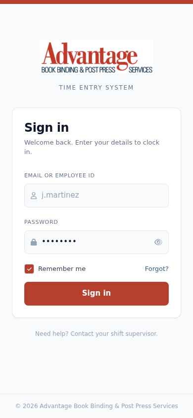 Login - Mobile